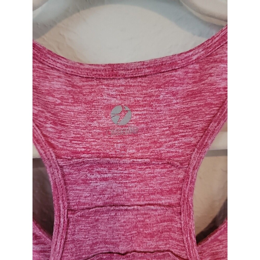 Oiselle Activewear Tank Womens Sz8 Coral Heathered Sleeveless Stretch Racer Back - Picture 6 of 7